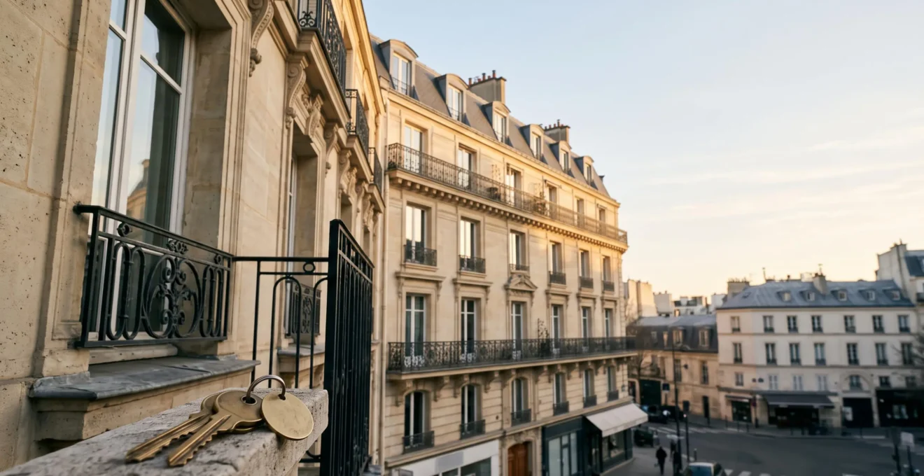 Immeuble parisien avec balcons en fer forgé illustrant le choix entre régime micro-foncier et régime réel pour un bailleur